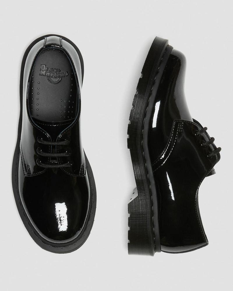 Zapatos Oxford Dr Martens 1461 Mono Charol Cuero Mujer Negros | MX 435ZUT